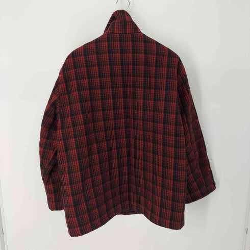 BayValue  裏地キルティング ウールチェック 比翼ジャケット メンズ JPN:L